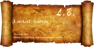 Lantai Barna névjegykártya